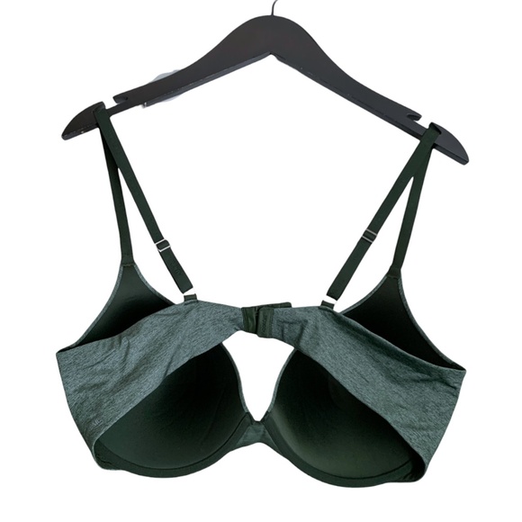 Adore Me Bra Sz 38DD Deep Green Push-Up Bra Beautiful Silky Color EUC - Picture 4 of 5